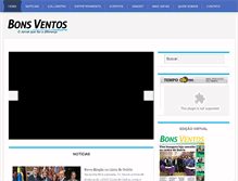Tablet Screenshot of jornalbonsventos.com.br